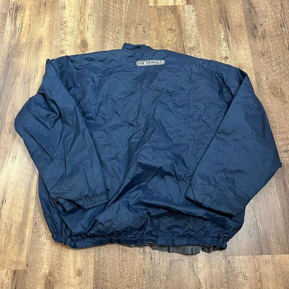 Vtg O'Neill Spellout Mock Neck Windbreaker Zip Oversized Surf M Embroidered USA - Picture 15 of 16